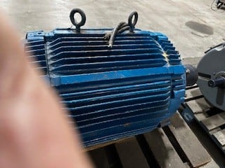 100 HP 3600 RPM Westinghouse AAAM, Frame 445UCZ, TEAO, footless, 440 Volts, 3 phase - Image 3