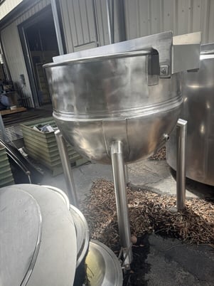 150 gallon ACME Coppersmithing, #AC-150, Steam Kettle w/ Single Motion Agitation & Scrape Surface, 150 psi - Image 6