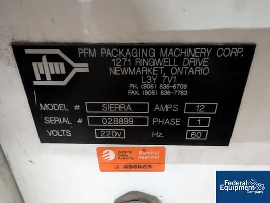 PFM Packaging #Sierra, Horizontal Flow Wrapper, 220 V. - Image 2