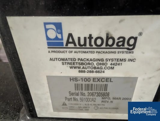 Autobag #HS-100-Excel, Bagging system, Portable, 115 V., 2003 (2 available) - Image 2