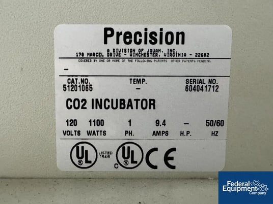 Napco #Precision, CO2 Dual Incubator, 18" x 25" x 16" chamber, Stainless Steel, 120 V. - Image 2
