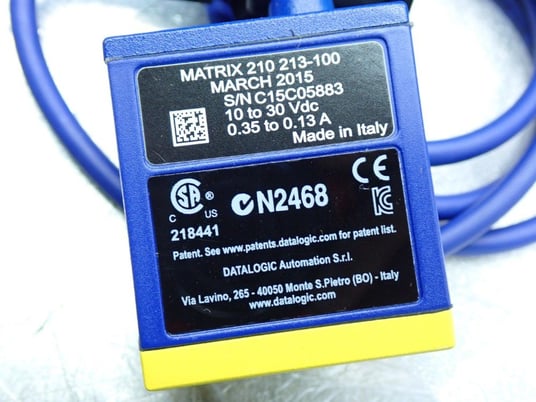 Datalogic 937501028, Fixed Barcode Scanner, 0.35-0.13 Amps, 10-30 VDC, 2015 - Image 9