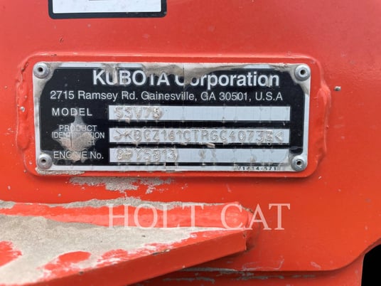 Kubota Corporation SSV75, Skid Steer Loader, 596 hours, S/N: 40733, 2024 - Image 6