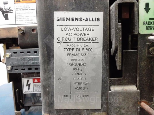 800 Amps Sa Rlf-800 Eo/do 120 Volts AC Control, Static Trip Ii Lsi, 800 Amps Ct, 800 Amps Fuse - Image 7
