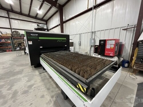 Bescutter #FLY-3015, fiber laser, 6000 watt, 5' x 10' sheet, shuttle table, air compressor, 2023 - Image 3