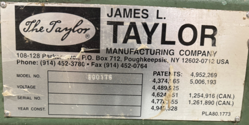 Taylor #800176, Rotary Clamp, rebuilt, 1998 - Image 2