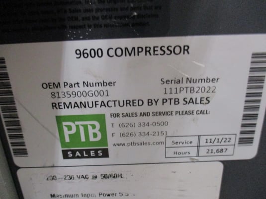 CTI - Cryogenics #9600, compressor, reman. - Image 7