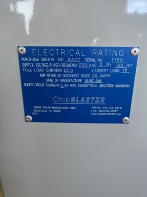 ChipBlaster #SACC, high performance coolant chiller & f, 2.83 Ton, 34000 BTU, R134A - Image 9