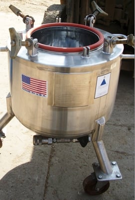 5 gallon Precision Stainless, 316 Stainless Steel tank, jacketed, 50 psi, 12" x 12", 1997 - Image 2