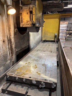 14" x 72" Mattison #14X16X72, horizontal reciprocating table, 20" x 3" wheel - Image 3