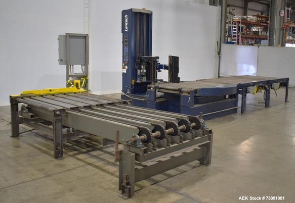 Lantech V Series #SVAMD, Auto Stretch Wrapper, 40 Loads/Hour, 30 FPM, AB SLC PLC, 12" roll diameter - Image 3