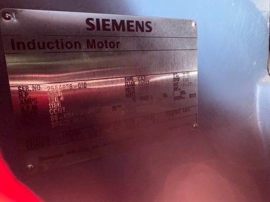 1250 HP 1180 RPM Siemens, Frame 6813Z, TEAAC, SB Type CAZ 4000 Volts - Image 3