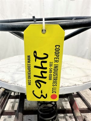 8" Lined Valve Co., manual knife gate, Stainless, right angle wormgear handwheel operator - Image 1