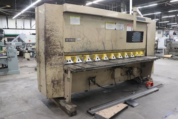 3/8" x 10' Cincinnati #3750CH, CNC hydraulic shear, CNC touchscreen Control, 13 hold downs - Image 2
