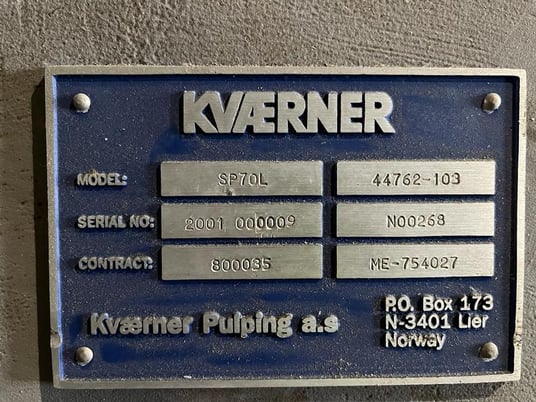 Thune, Eureka Kvaerner #SP70L, screw press - Image 2