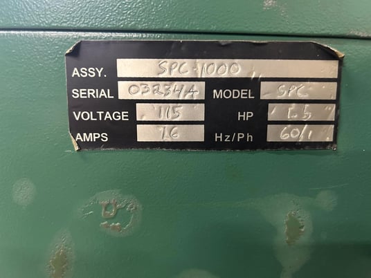 36" L x 20" Deep Portable Downdraft Table, Bisco #SPC-1000, bench unit, reconditioned - Image 4