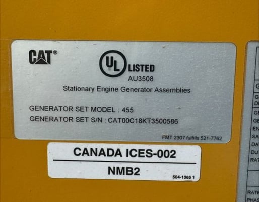 455 KW Caterpillar #C18, Tier 4, new, QTY 3 - Image 3