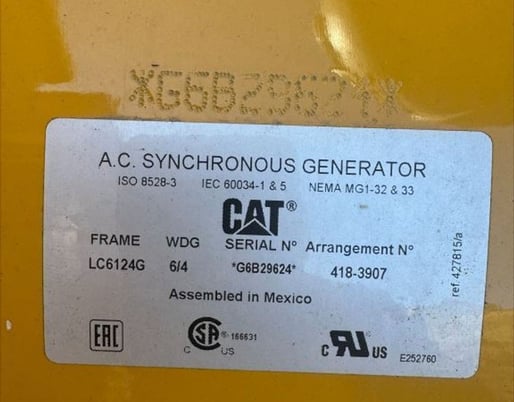 455 KW Caterpillar #C18, Tier 4, new, QTY 3 - Image 5