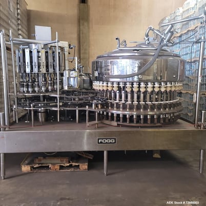 Fogg #46-20, Monoblock Bottle Filler & Capper, w/ Capacity Sorter, 46 Head fill, 20 head capacity, 28mm caps - Image 1