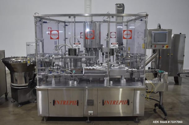 Capmatic Intrepid #F4-A/X-PP-222, Liquid Filler, Plugger & Capping System, 60 BPM, 4-1/2" belt, AB PLC, w/ - Image 1