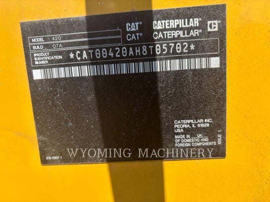 Cat 420, Backhoe Loader, 17 hours, S/N: H8T05702, 2025 - Image 6