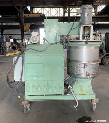 95 gallon Twin motion vacuum mixer, 30" x 29", 10/10 HP, on board .90 KW vacuum pump, floor mounted - Image 3