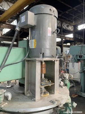95 gallon Twin motion vacuum mixer, 30" x 29", 10/10 HP, on board .90 KW vacuum pump, floor mounted - Image 6