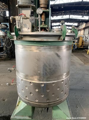 95 gallon Twin motion vacuum mixer, 30" x 29", 10/10 HP, on board .90 KW vacuum pump, floor mounted - Image 9