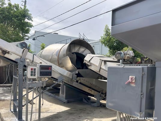 8 Ton, Yargus Layco, Rotary Drum Blender System, 304 Stainless Steel, 20 HP, 2018 - Image 3
