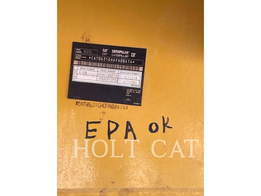 Caterpillar 631G, Wheel Tractor Scraper, 8582 hours, S/N: DFA00414, 2011 - Image 6