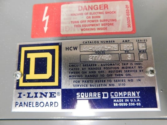 800 Amp. Square D, 44-08905-75, I-Line panelboard, 4 wire, 277/480 Volts - Image 5