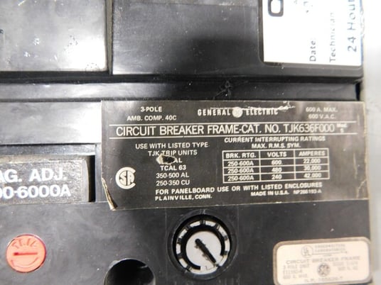600 Amp. General Electric, CCB, panelboard, 3 wire, 480 Volts, 3 phase - Image 4