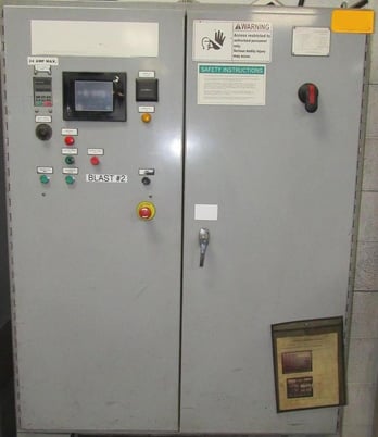7 cu.ft. Wheelabrator #TMR-7, Rubber Belt Tumblast, Just Serviced, Includes New Spare Belt - Image 4