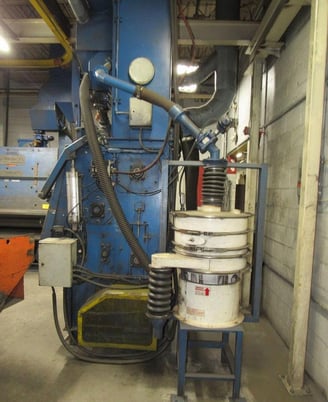 7 cu.ft. Wheelabrator #TMR-7, Rubber Belt Tumblast, Just Serviced, Includes New Spare Belt - Image 5