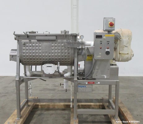 Bepex #IMJS-5, Ribbon Blender, Stainless Steel, Jacketed 150 psi, 5 cu.ft., 38-3/4" x 18-3/8" x 22-1/2"D, 3 - Image 1