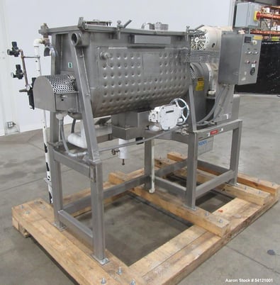 Bepex #IMJS-5, Ribbon Blender, Stainless Steel, Jacketed 150 psi, 5 cu.ft., 38-3/4" x 18-3/8" x 22-1/2"D, 3 - Image 3