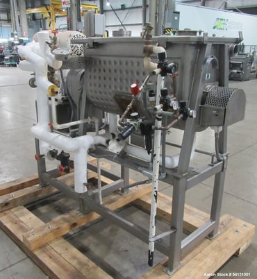 Bepex #IMJS-5, Ribbon Blender, Stainless Steel, Jacketed 150 psi, 5 cu.ft., 38-3/4" x 18-3/8" x 22-1/2"D, 3 - Image 4