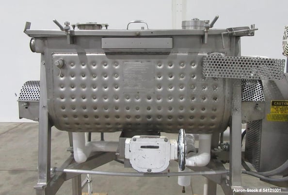 Bepex #IMJS-5, Ribbon Blender, Stainless Steel, Jacketed 150 psi, 5 cu.ft., 38-3/4" x 18-3/8" x 22-1/2"D, 3 - Image 6