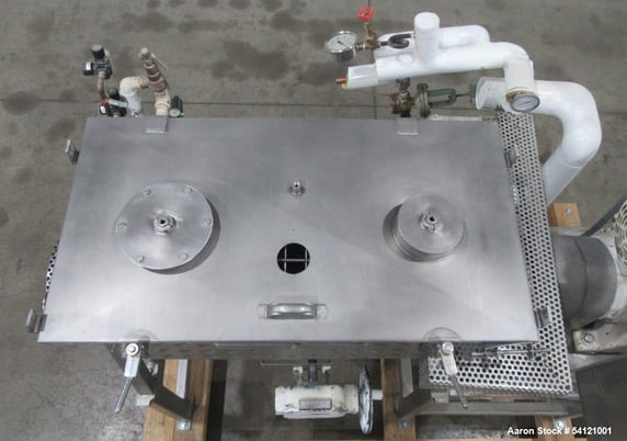 Bepex #IMJS-5, Ribbon Blender, Stainless Steel, Jacketed 150 psi, 5 cu.ft., 38-3/4" x 18-3/8" x 22-1/2"D, 3 - Image 7