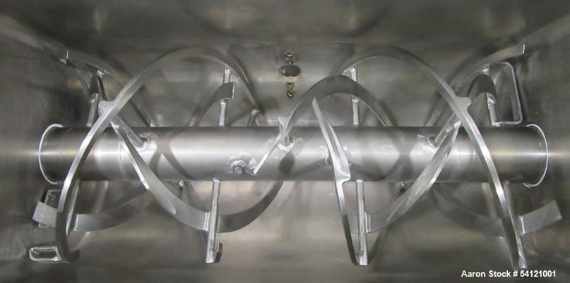 Bepex #IMJS-5, Ribbon Blender, Stainless Steel, Jacketed 150 psi, 5 cu.ft., 38-3/4" x 18-3/8" x 22-1/2"D, 3 - Image 10