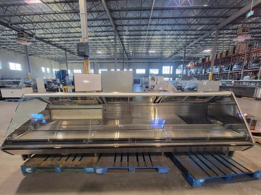 Hussmann #Q1-DS-12R, Co2 refrigerated deli single deck service case, new surplus, 2019 - Image 1