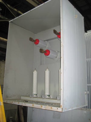 10000/12500/14000 kVA, 26400 Delta Primary, 13200/7620 WYE Secondary, General Electric Substation - Image 4