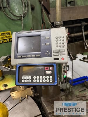 126" Rafamet #KCFB-320, vertical boring mill, 2-rams, side head, pendant controls, 2-Axis Quadra Check - Image 6