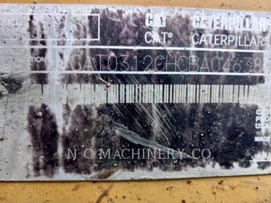 Caterpillar 312C L, Crawler Excavator, 5558 hours, S/N: CBA04638, 2008 - Image 5