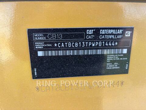 Caterpillar CB13 OSC, Twin Drum Roller, 138 hours, S/N: PWP01444, 2024 - Image 5