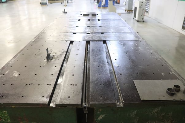 14' L x 5' width x 1" thick Heavy duty welding/fixture table, - Image 6