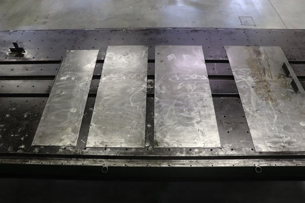 14' L x 5' width x 1" thick Heavy duty welding/fixture table, - Image 9