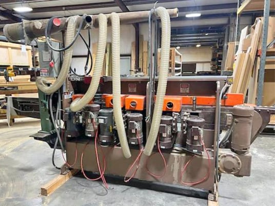 Voorwood #A-178, automatic shape & sand feed through, single sided, 1998 - Image 3