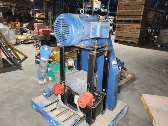 Kerr #KM-3250, plunger pump with suction & discharge stabilizers, 10 HP - Image 1