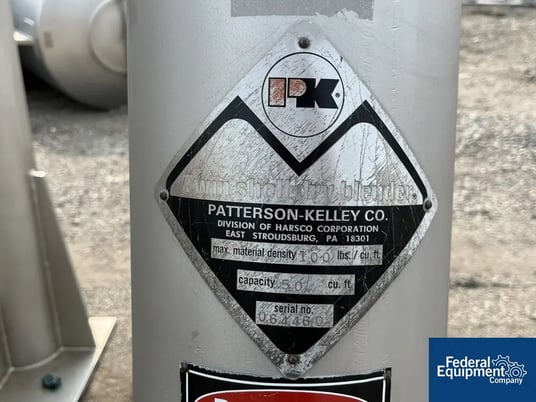 50 cu.ft. Patterson, Twin Shell Blender, Stainless Steel, w/ leg extensions, 7 HP (2 available) - Image 2